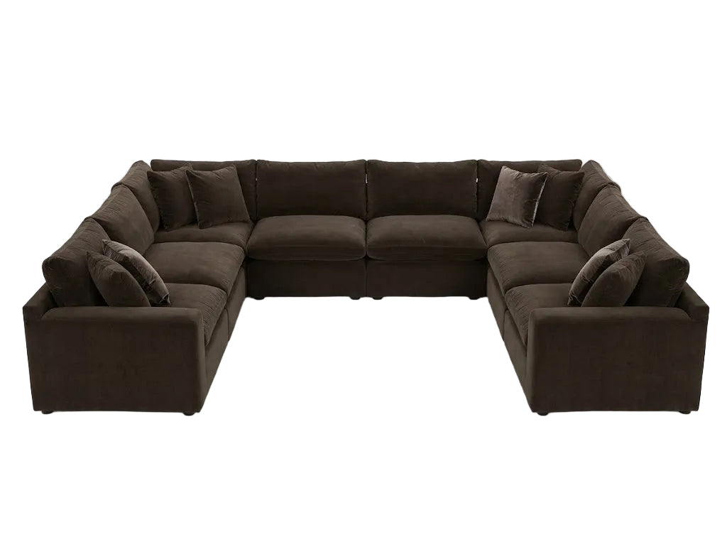 Maxton Heights 8PC Bittersweet Sectional