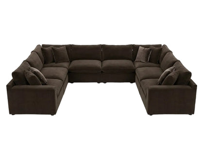 Maxton Heights 8PC Bittersweet Sectional