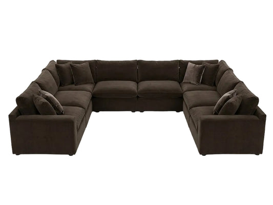 Maxton Heights 8PC Bittersweet Sectional