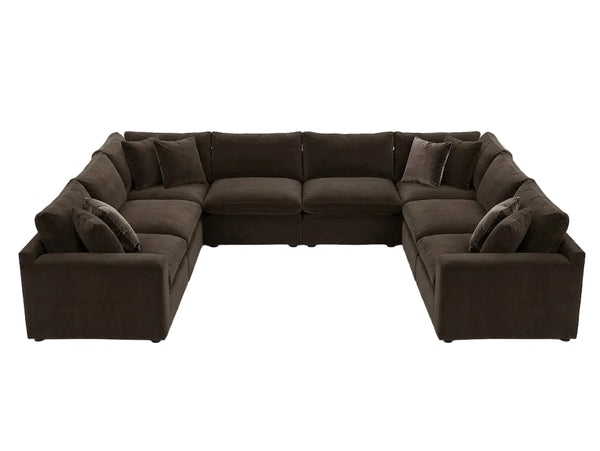 Maxton Heights 8PC Bittersweet Sectional