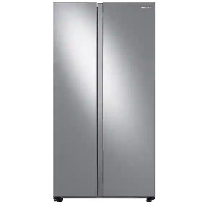  Samsung 36-inch, 28 cu.ft. Freestanding Side-by-Side Refrigerator with In-Door Ice Maker RS28A500ASR/AA IMAGE 1