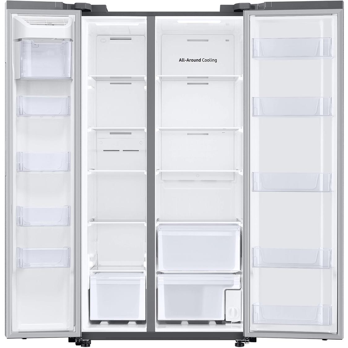  Samsung 36-inch, 22.6 cu.ft. Counter-Depth Side-by-Side Refrigerator with In-Door Ice Maker RS23A500ASR/AA IMAGE 4