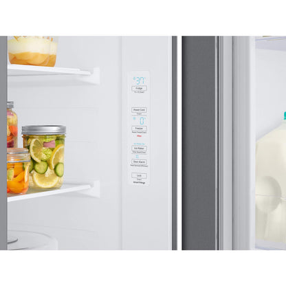  Samsung 36-inch, 22.6 cu.ft. Counter-Depth Side-by-Side Refrigerator with In-Door Ice Maker RS23A500ASR/AA IMAGE 6