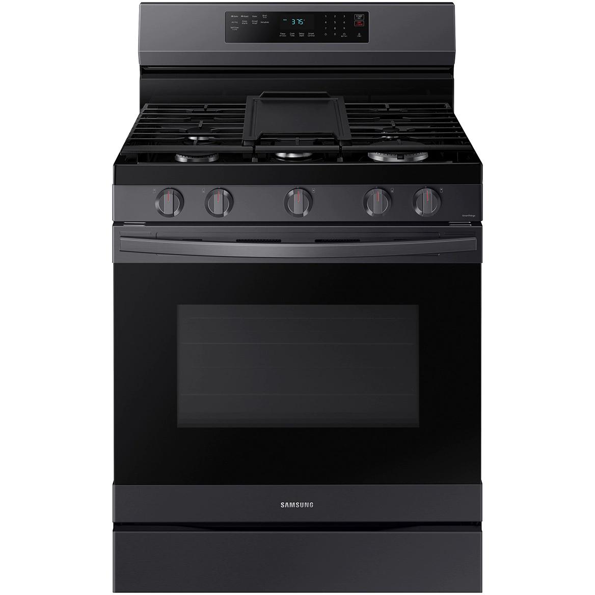 Samsung 30-inch Freestanding Gas Range with WI-FI Connect NX60A6511SG/AA IMAGE 1
