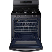  Samsung 30-inch Freestanding Gas Range with WI-FI Connect NX60A6511SG/AA IMAGE 2