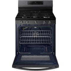  Samsung 30-inch Freestanding Gas Range with WI-FI Connect NX60A6511SG/AA IMAGE 2