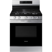  Samsung 30-inch Freestanding Gas Range with Wi-Fi Connect NX60A6311SS/AA IMAGE 1