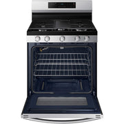  Samsung 30-inch Freestanding Gas Range with Wi-Fi Connect NX60A6311SS/AA IMAGE 2