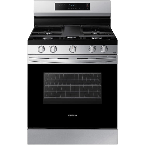 Samsung 30-inch Freestanding Gas Range with Wi-Fi Connect NX60A6111SS/AA