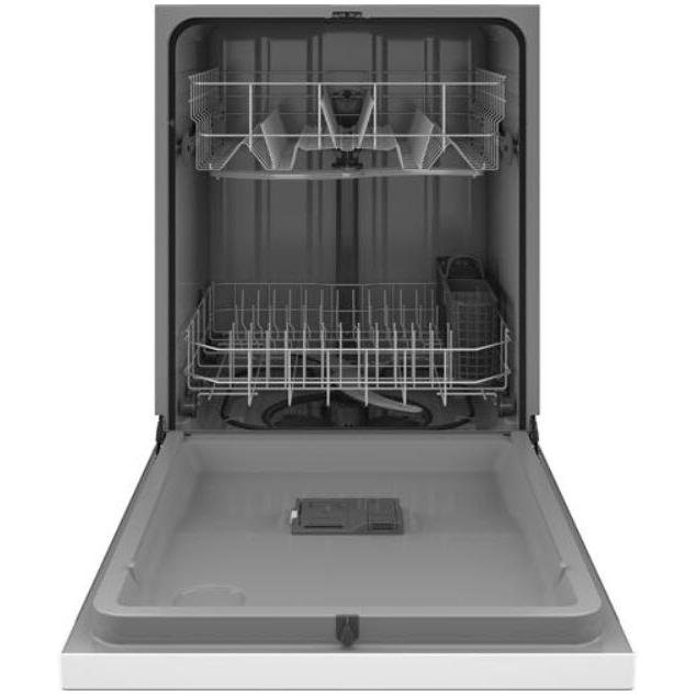  Hotpoint 24-inch Built-in Dishwasher with Plastic Interior HDF310PGRWW IMAGE 2
