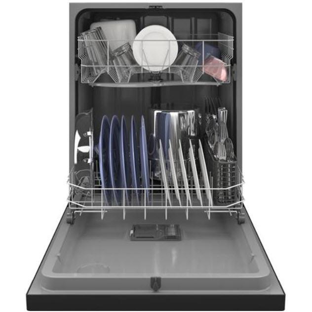  Hotpoint 24-inch Built-in Dishwasher with Plastic Interior HDF310PGRBB IMAGE 3