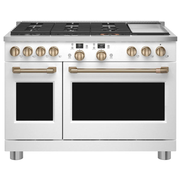 Café 48-inch Freestanding Dual-Fuel Range with 6 Burners and Griddle C2Y486P4TW2