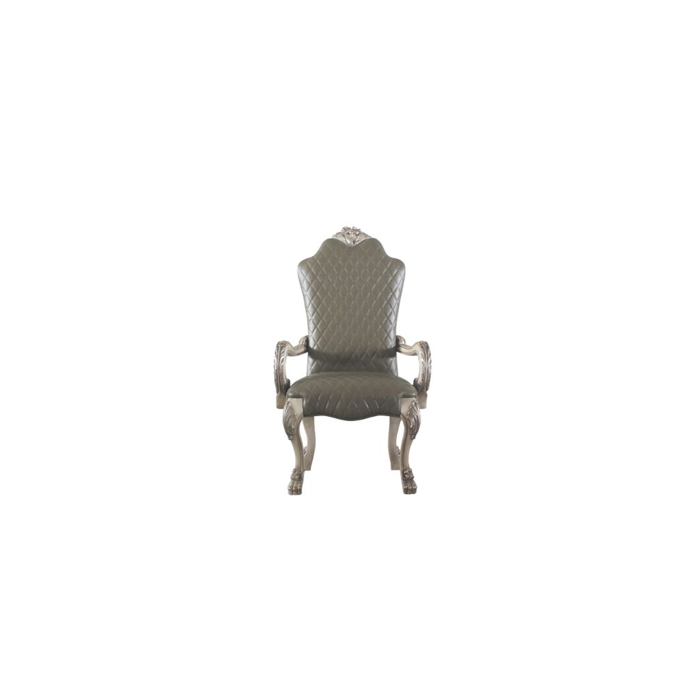 Sillón Dresden tapizado con diseño de rombos de 117 cm de alto (juego de 2)