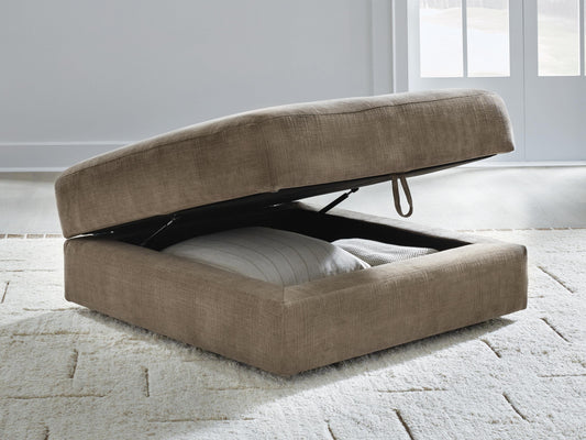Camellia-Court Ottoman With Storage