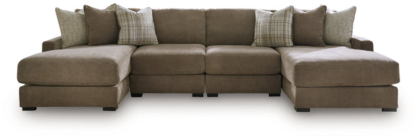 Camellia-Court 4-Piece Double Chaise Sectional