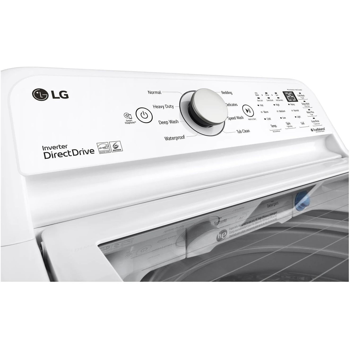  LG 5.0 cu.ft.Top Loading Washer with 6Motion™ Technology WT7150CW IMAGE 9