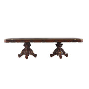 Mesa de comedor Picardy de 120" de largo con juego de hojas extraíbles