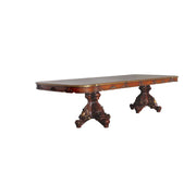 Mesa de comedor Picardy de 120" de largo con juego de hojas extraíbles
