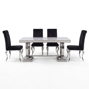 Zander 5PC Dining Set Package + FREE 2PC Accessories Set