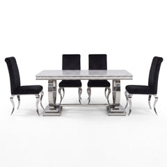 Zander 5PC Dining Set Package + FREE 2PC Accessories Set