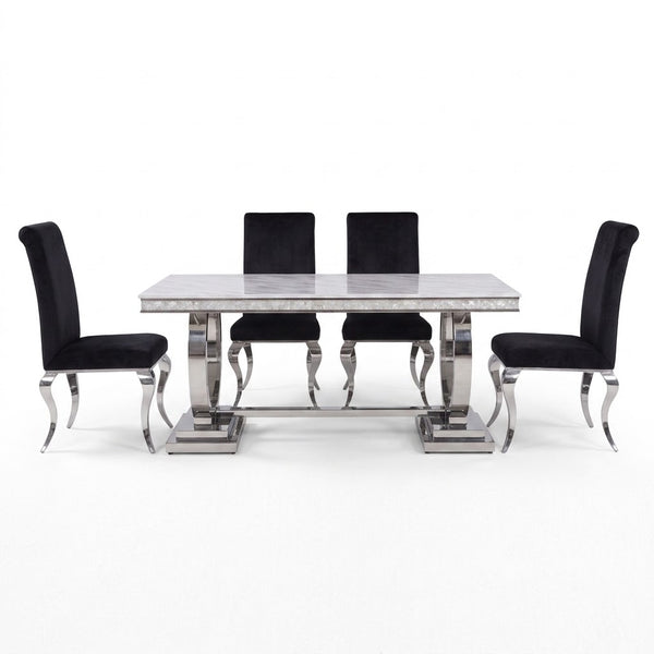Zander 5PC Dining Set Package + FREE 2PC Accessories Set