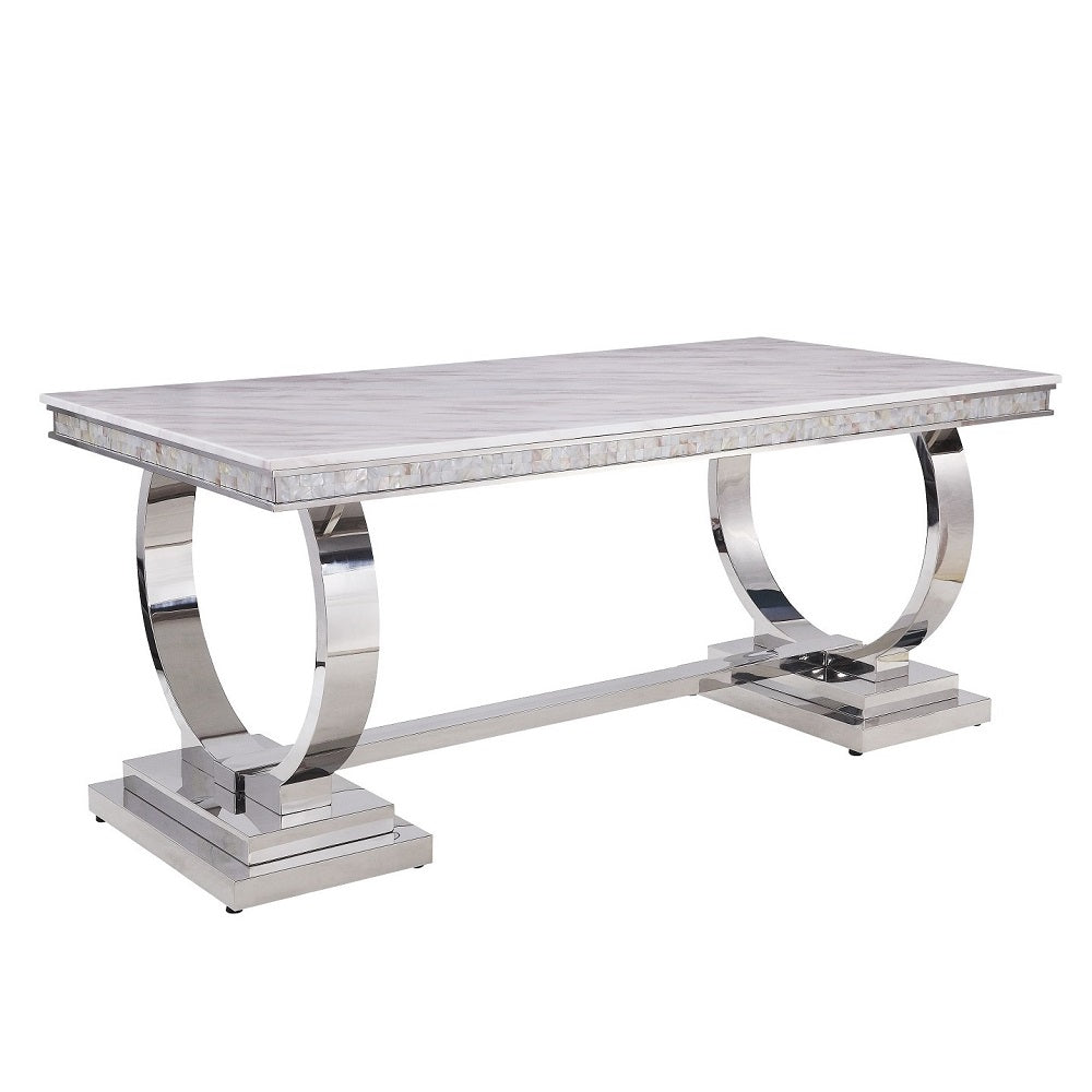 Mesa de comedor rectangular Zander de 71" de largo