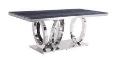 Mesa de comedor rectangular Nasir de 79" de largo