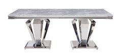Mesa de comedor rectangular Satinka de 79" de largo