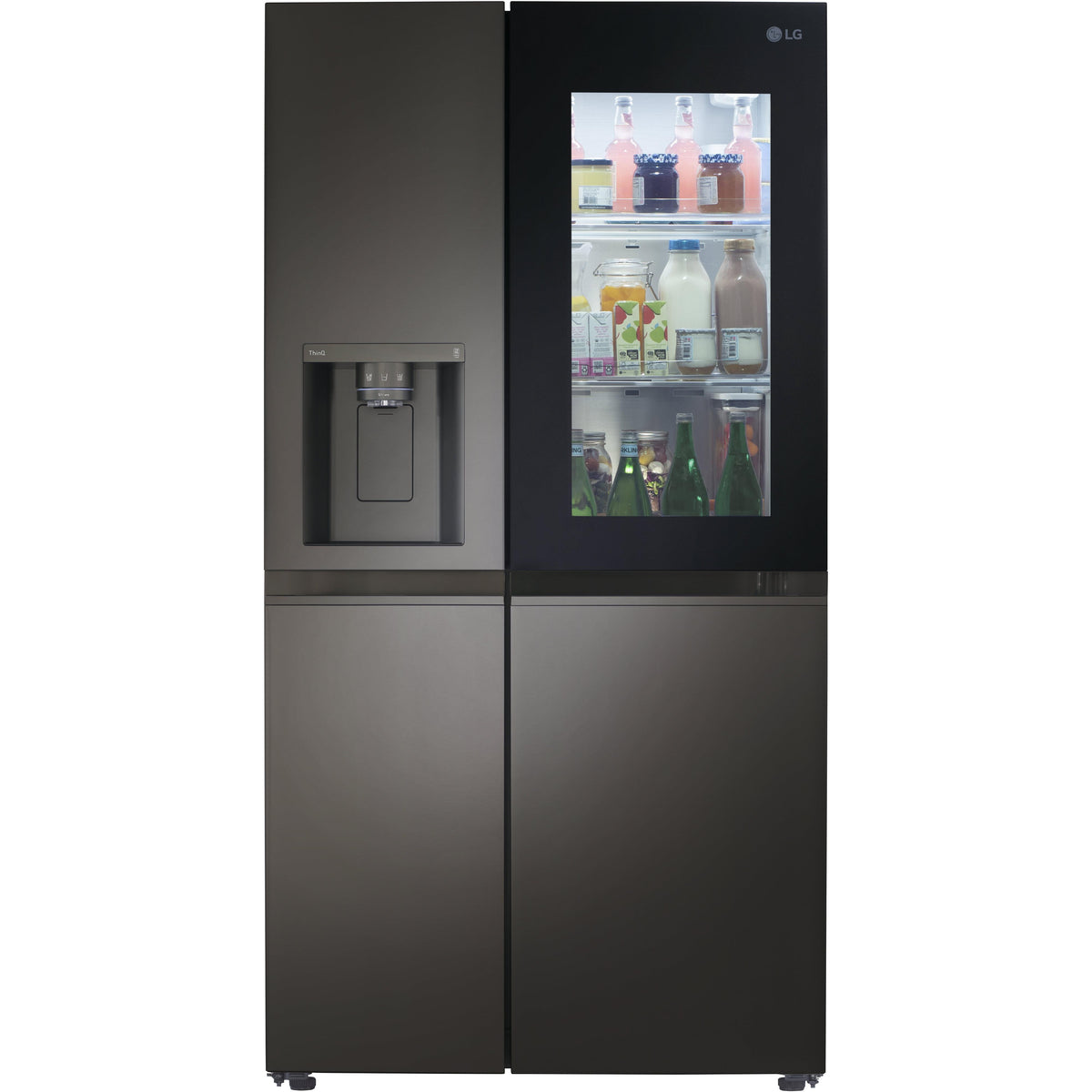  LG 36-inch, 27.1 cu.ft. Freestanding French 4-Door Refrigerator with InstaView® LRSOS2706D IMAGE 2