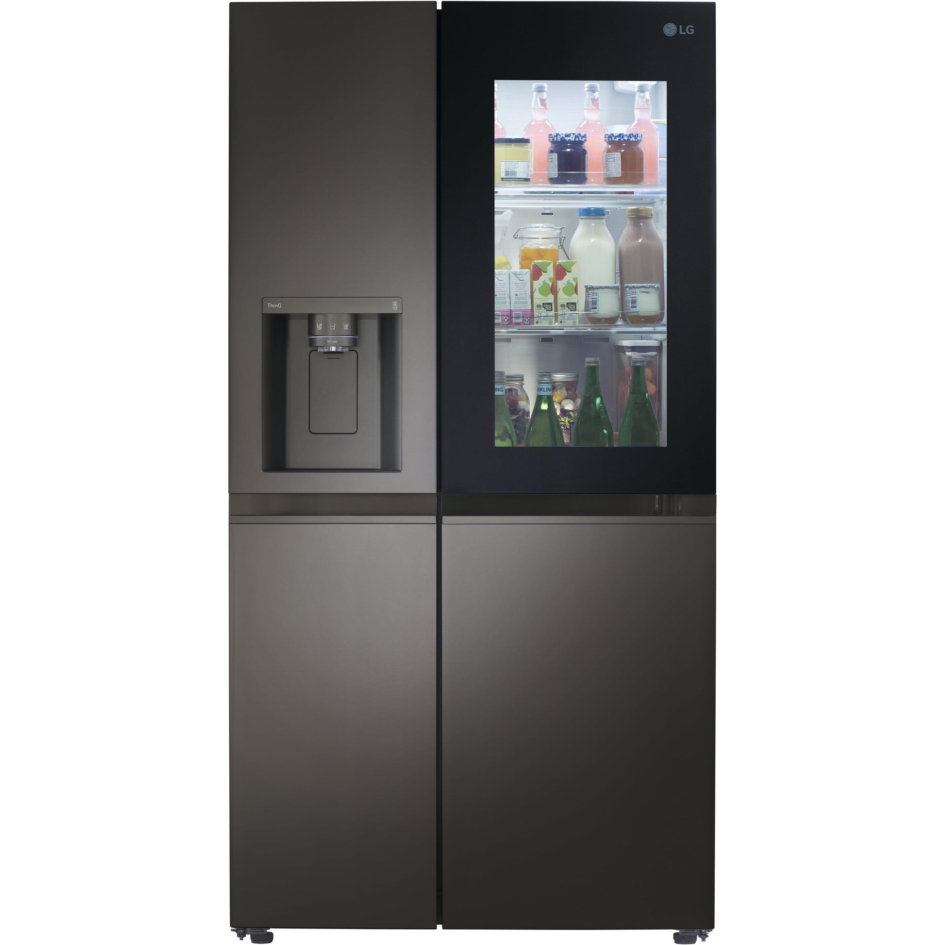 LG 36-inch, 27.1 cu.ft. Freestanding French 4-Door Refrigerator with InstaView® LRSOS2706D IMAGE 2