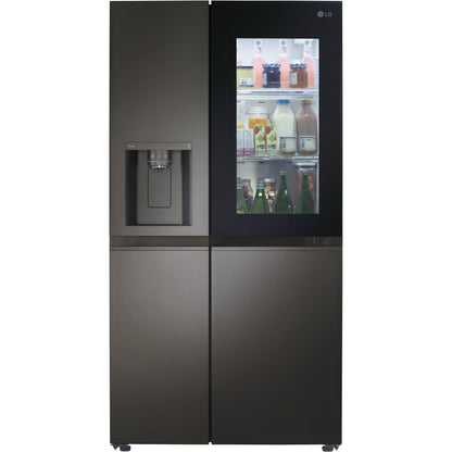 LG 36-inch, 27.1 cu.ft. Freestanding French 4-Door Refrigerator with InstaView® LRSOS2706D IMAGE 2