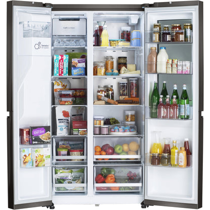 LG 36-inch, 27.1 cu.ft. Freestanding French 4-Door Refrigerator with InstaView® LRSOS2706D IMAGE 3