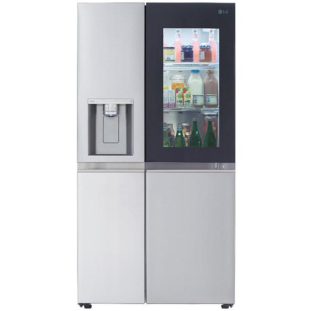  LG 36-inch, 27.1 cu.ft. Freestanding French 4-Door Refrigerator with InstaView® LRSOS2706S IMAGE 2