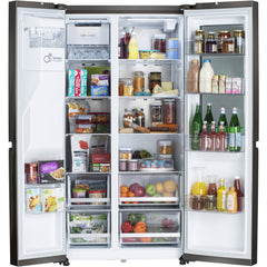 LG 36-inch, 27.1 cu.ft. Freestanding French 4-Door Refrigerator with InstaView® LRSOS2706S IMAGE 3