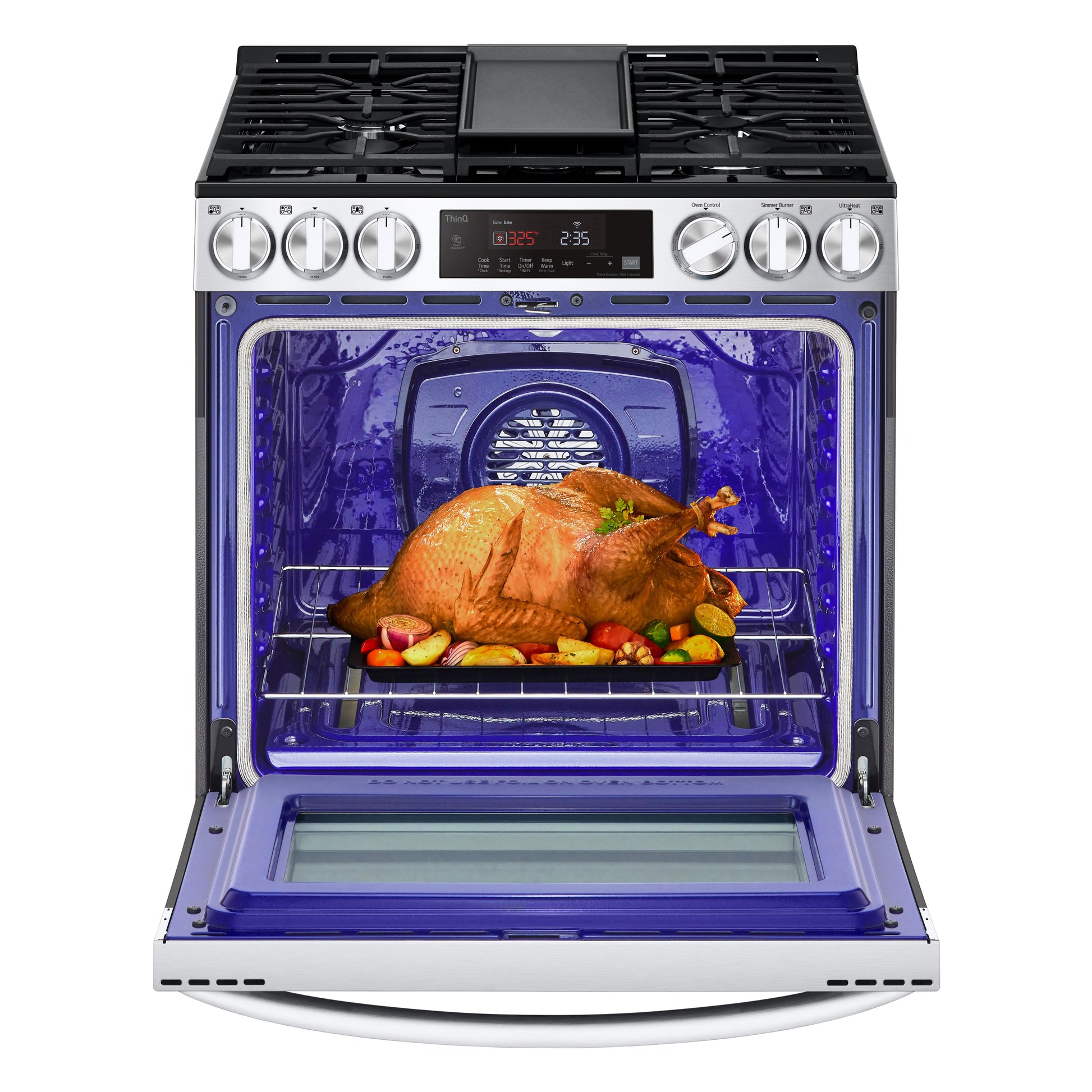 LG 30-inch Slide-in Gas Range with Air Fry Technology LSGL5833F IMAGE 3