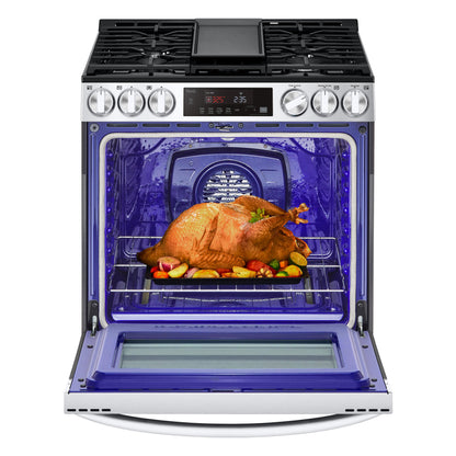 LG 30-inch Slide-in Gas Range with Air Fry Technology LSGL5833F IMAGE 3