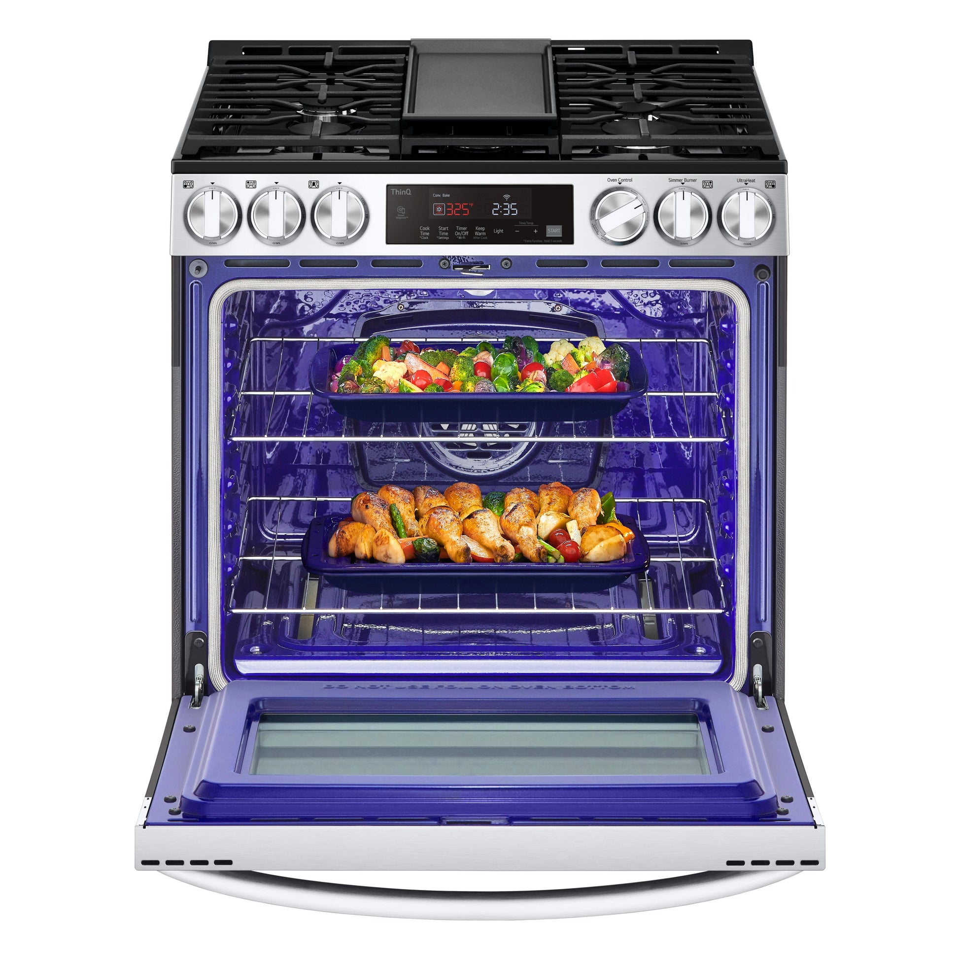 LG 30-inch Slide-in Gas Range with Air Fry Technology LSGL5833F IMAGE 4