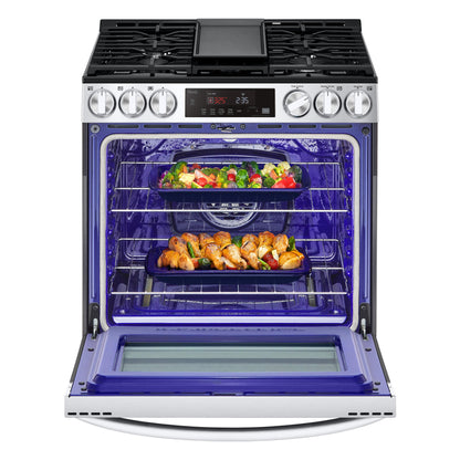 LG 30-inch Slide-in Gas Range with Air Fry Technology LSGL5833F IMAGE 4