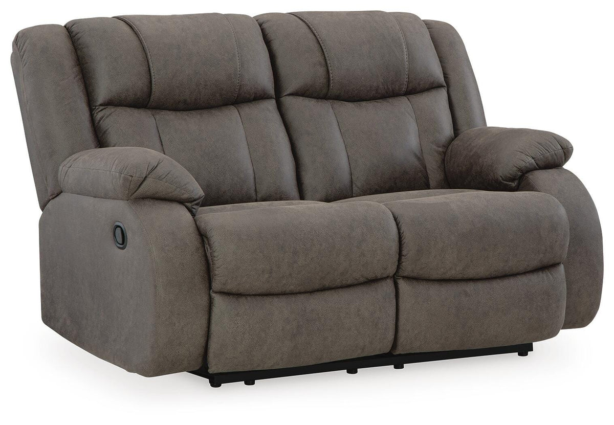 First Base Reclining Loveseat and Recliner