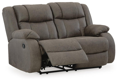 First Base Reclining Loveseat and Recliner
