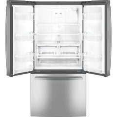  GE 33-inch, 24.8 cu. ft. French 3-Door Refrigerator with Internal Water Dispenser GNE25JYKFS IMAGE 4