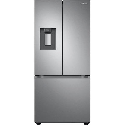 Samsung 30-inch, 22 cu.ft. French 3-Door Refrigerator with Water Dispensing System RF22A4221SR/AA IMAGE 1