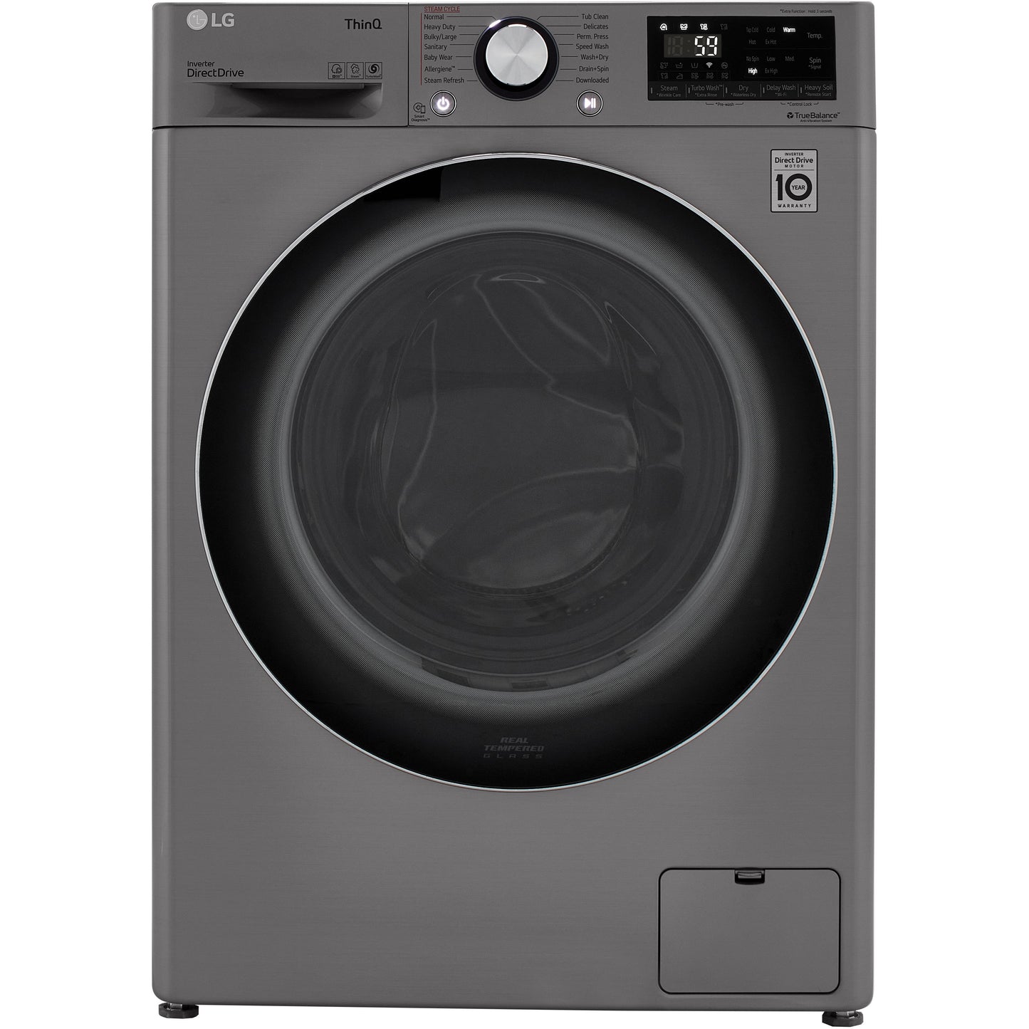  LG All-in-One Electric Laundry Center with TurboWash™ Technology WM3555HVA IMAGE 1