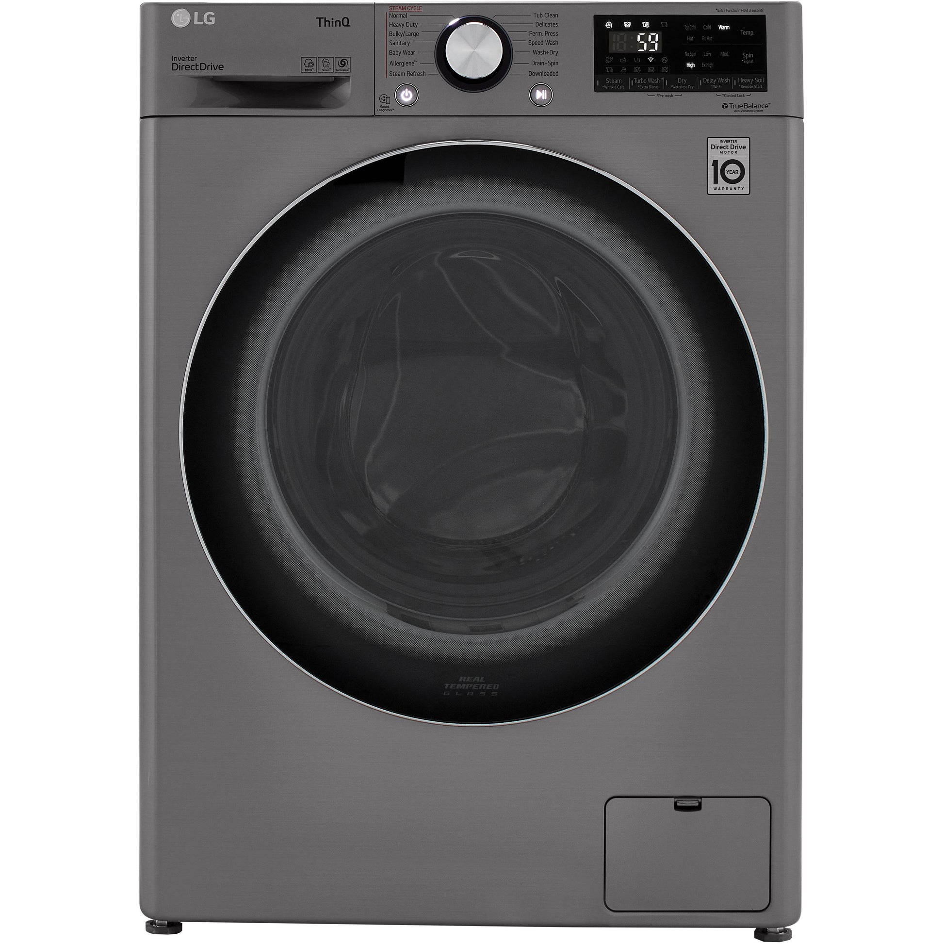  LG All-in-One Electric Laundry Center with TurboWash™ Technology WM3555HVA IMAGE 1