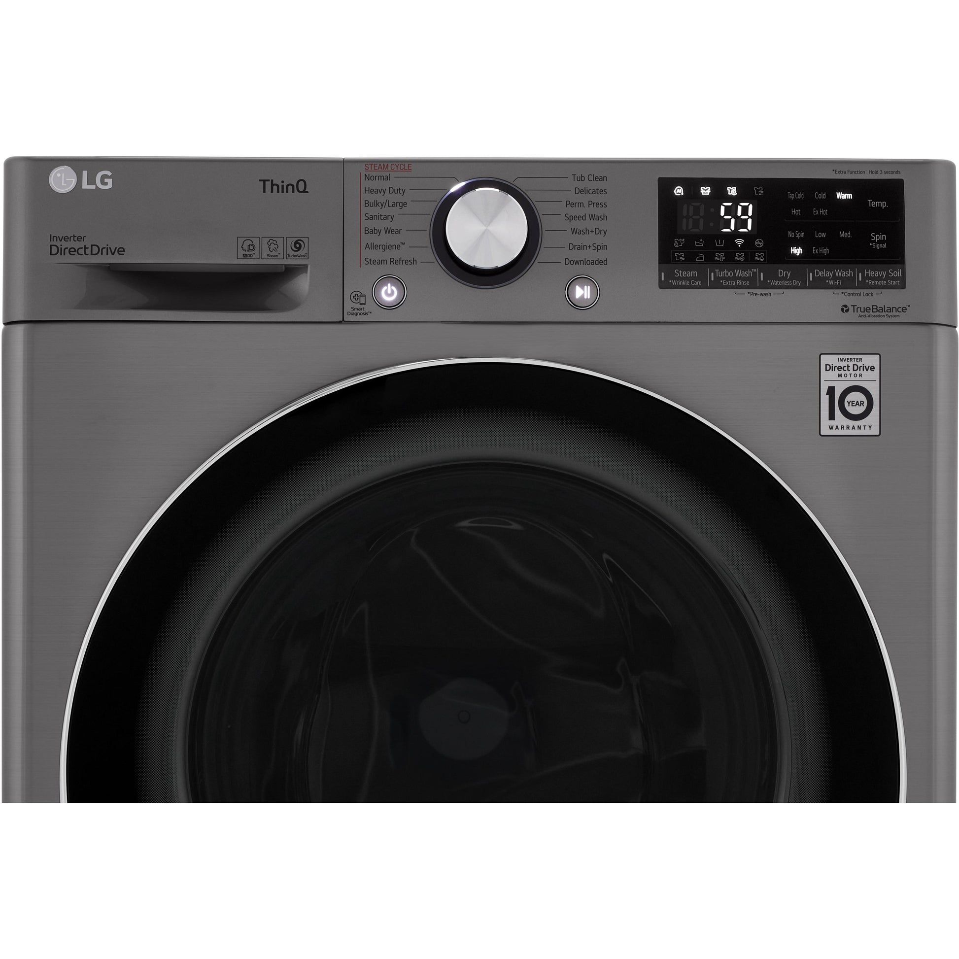  LG All-in-One Electric Laundry Center with TurboWash™ Technology WM3555HVA IMAGE 2