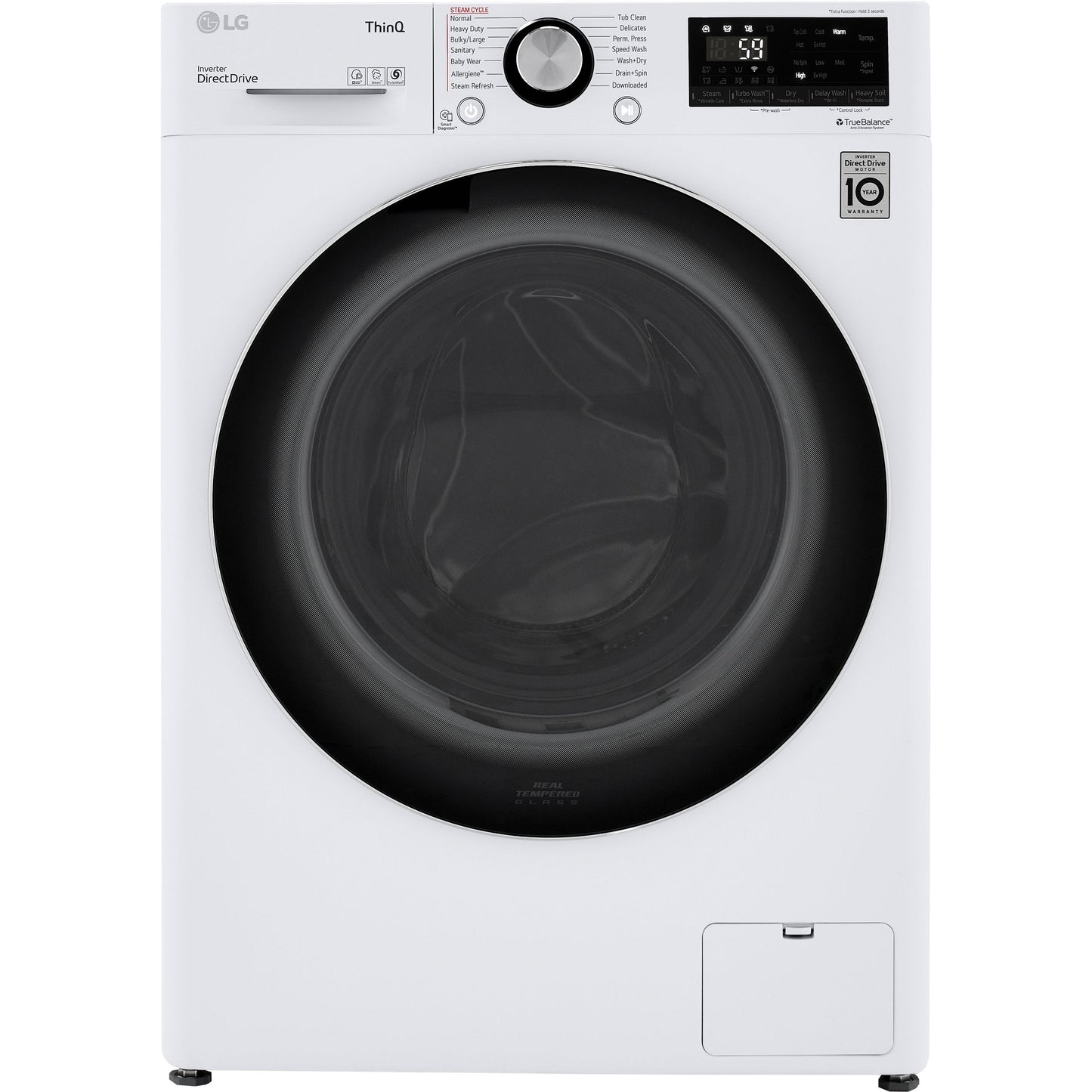  LG All-in-One Electric Laundry Center with TurboWash™ Technology WM3555HWA IMAGE 1