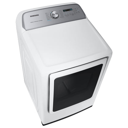  Samsung 7.4 cu. ft. Smart Gas Dryer with Steam Sanitize+ DVG52A5500W/A3 IMAGE 3