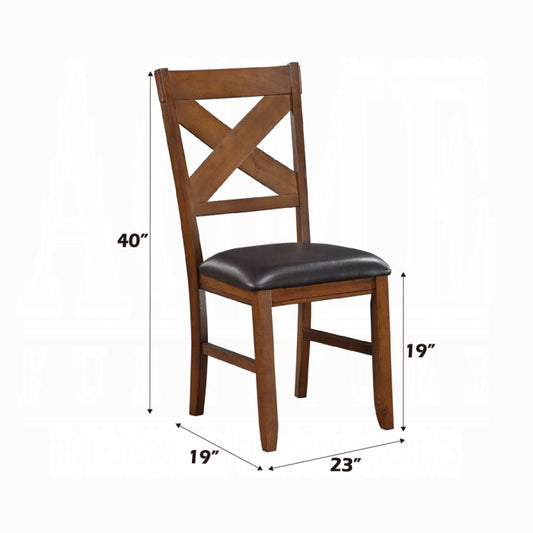 Silla auxiliar tapizada Apollo de 40" de alto (juego de 2)