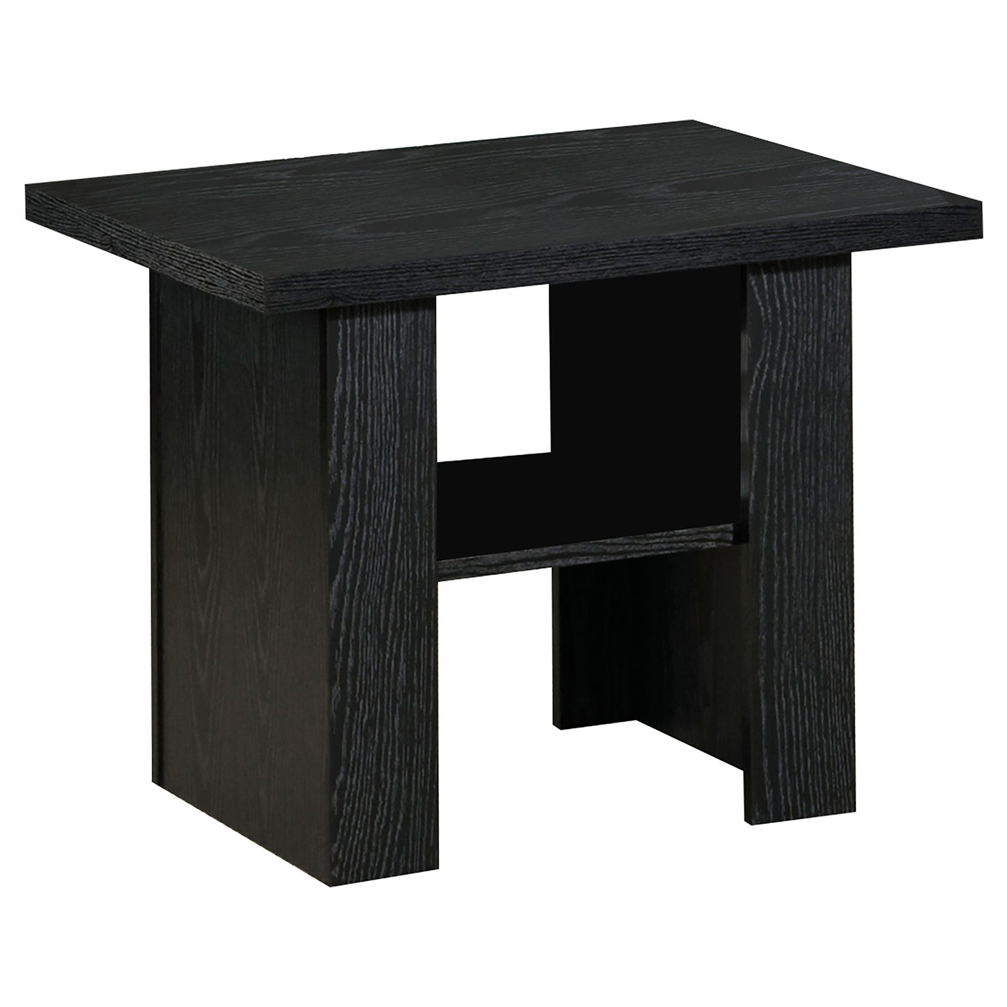 Rodez Engineered Wood Coffee Table Set Black Oak
