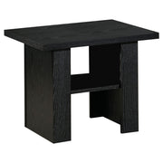 Juego de mesa de centro Rodez de madera de ingeniería de roble negro